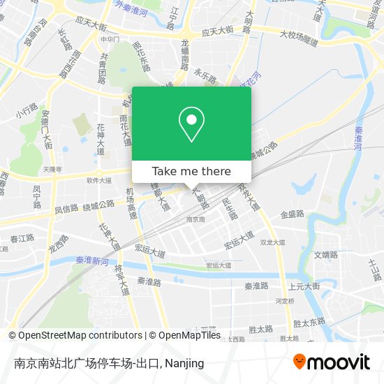南京南站北广场停车场-出口 map
