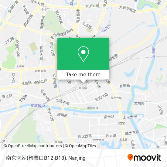 南京南站(检票口B12-B13) map