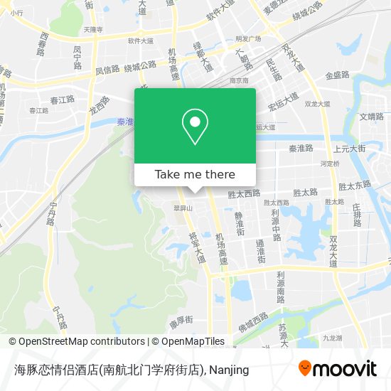 海豚恋情侣酒店(南航北门学府街店) map
