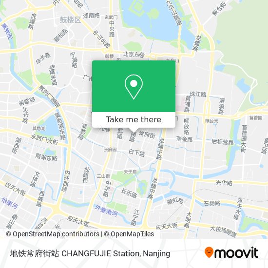 地铁常府街站 CHANGFUJIE Station map