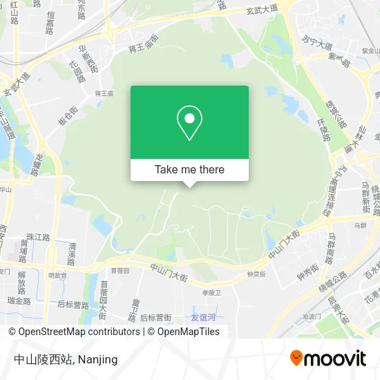 中山陵西站 map
