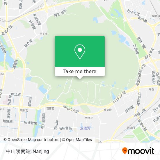 中山陵南站 map