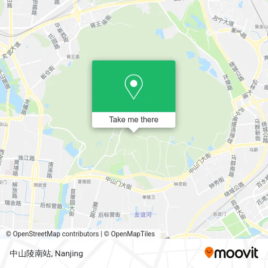 中山陵南站 map