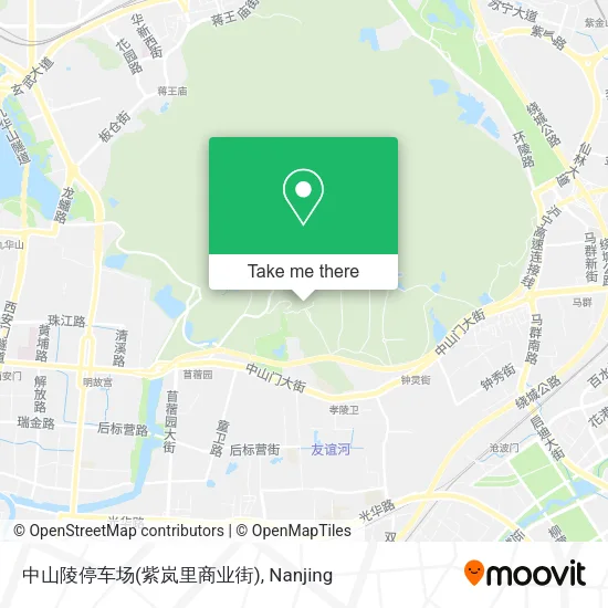 中山陵停车场(紫岚里商业街) map