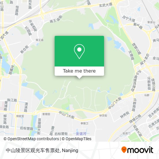 中山陵景区观光车售票处 map