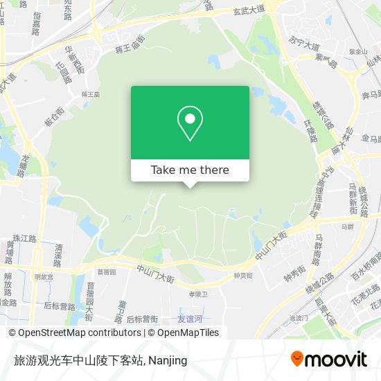 旅游观光车中山陵下客站 map