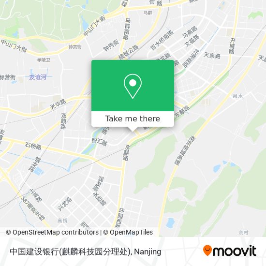 中国建设银行(麒麟科技园分理处) map