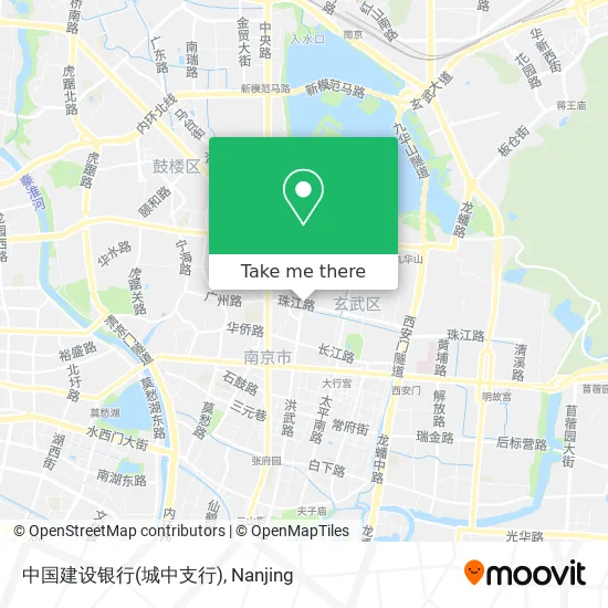 中国建设银行(城中支行) map