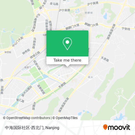 中海国际社区-西北门 map