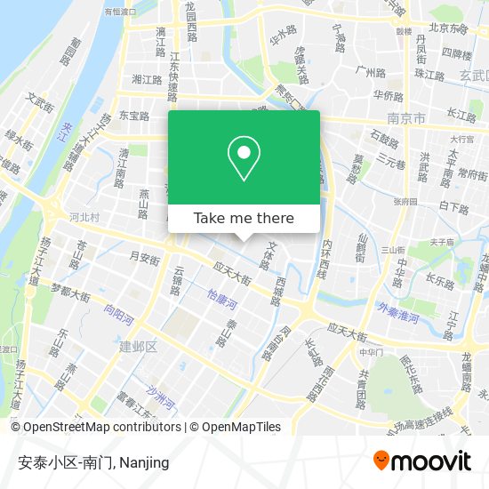 安泰小区-南门 map