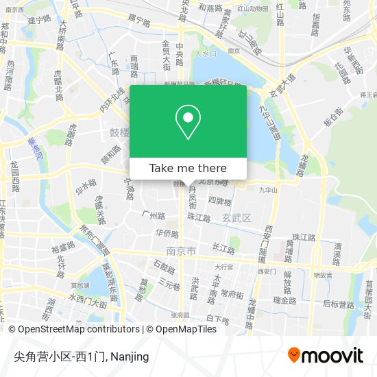 尖角营小区-西1门 map