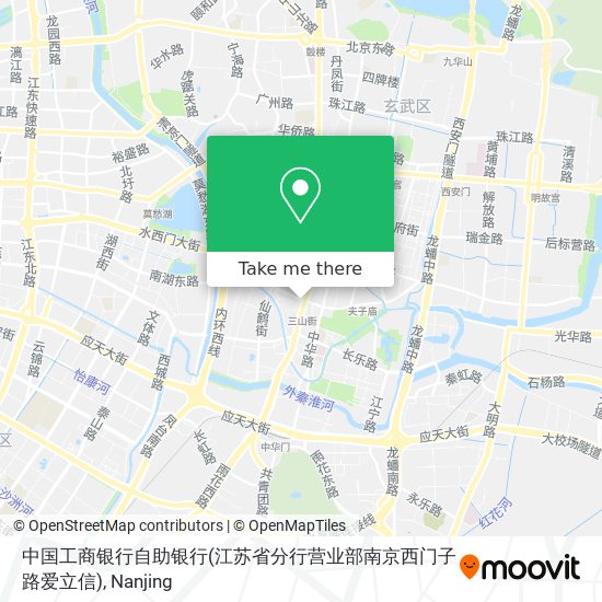 中国工商银行自助银行(江苏省分行营业部南京西门子路爱立信) map
