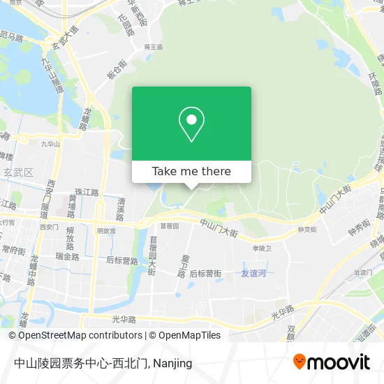 中山陵园票务中心-西北门 map