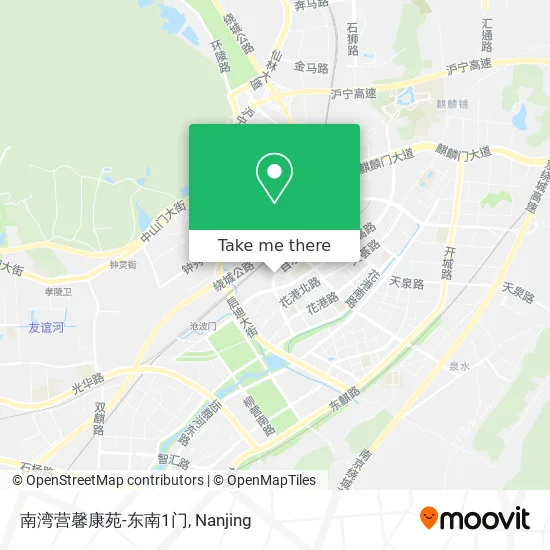 南湾营馨康苑-东南1门 map