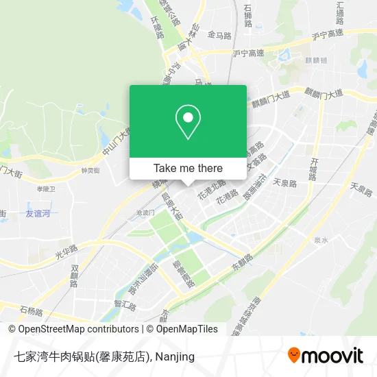 七家湾牛肉锅贴(馨康苑店) map
