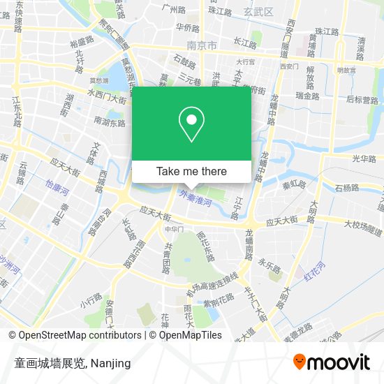童画城墙展览 map