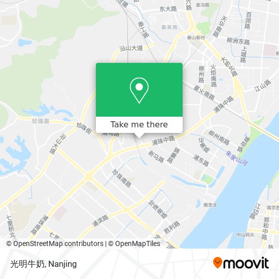 光明牛奶 map