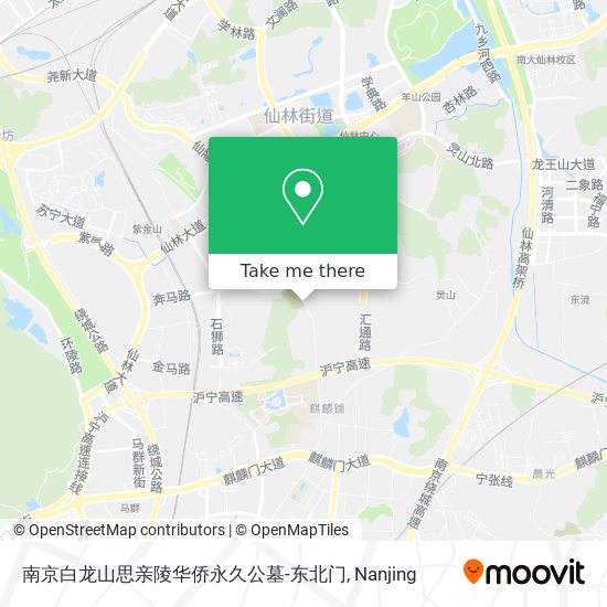 南京白龙山思亲陵华侨永久公墓-东北门 map