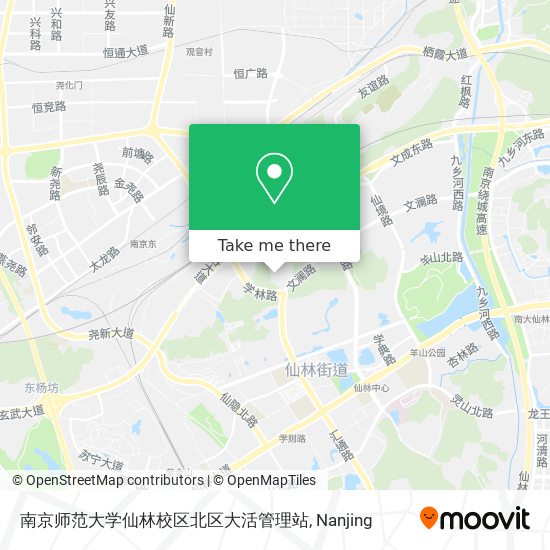南京师范大学仙林校区北区大活管理站 map