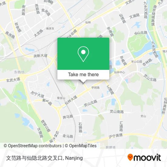 文范路与仙隐北路交叉口 map