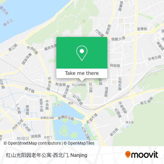 红山光阳园老年公寓-西北门 map