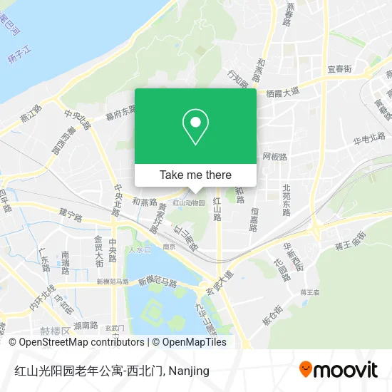 红山光阳园老年公寓-西北门 map