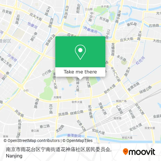 南京市雨花台区宁南街道花神庙社区居民委员会 map