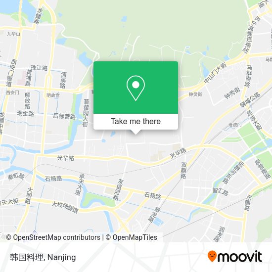 韩国料理 map