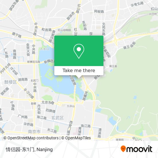 情侣园-东1门 map