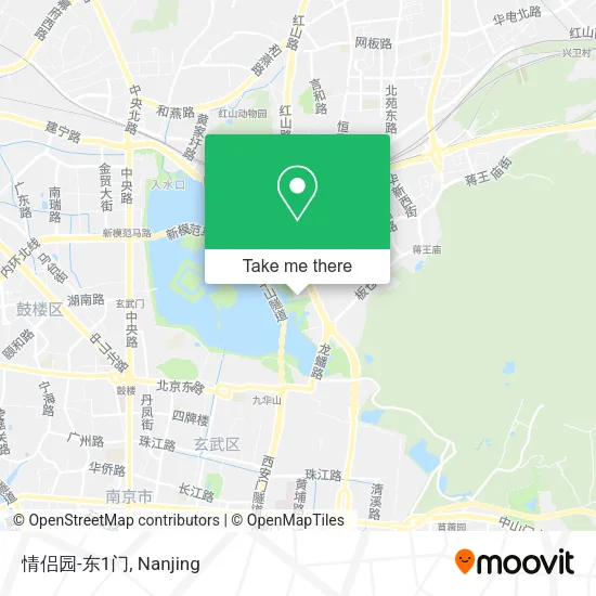 情侣园-东1门 map