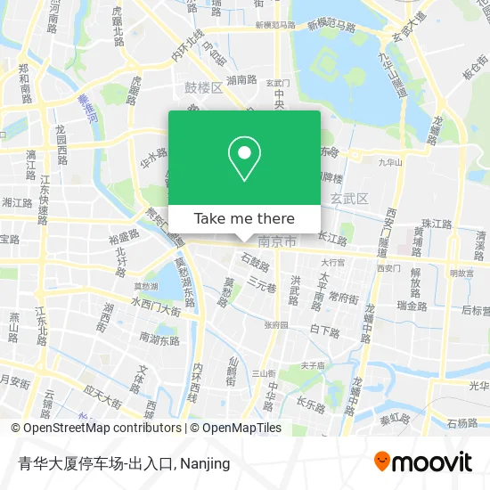 青华大厦停车场-出入口 map