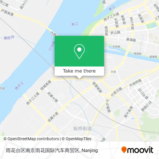 雨花台区南京雨花国际汽车商贸区 map