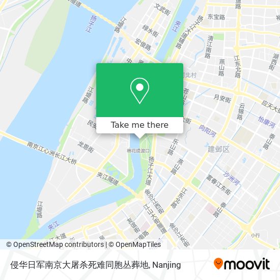 侵华日军南京大屠杀死难同胞丛葬地 map