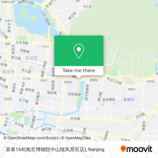 莫泰168(南京博物院中山陵风景区店) map