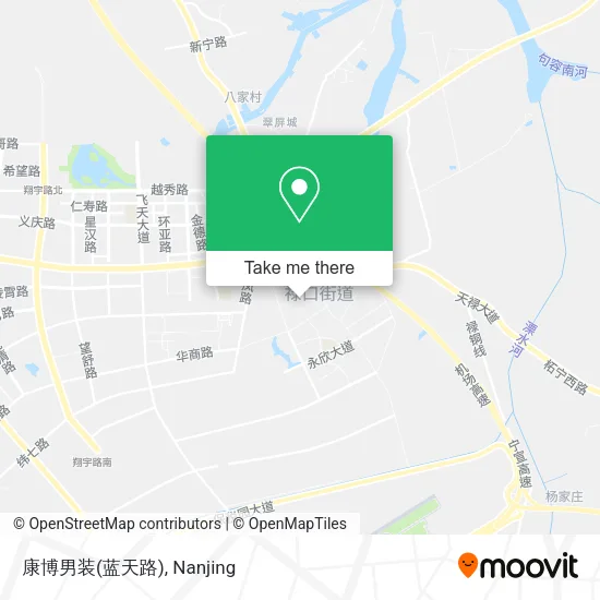 康博男装(蓝天路) map