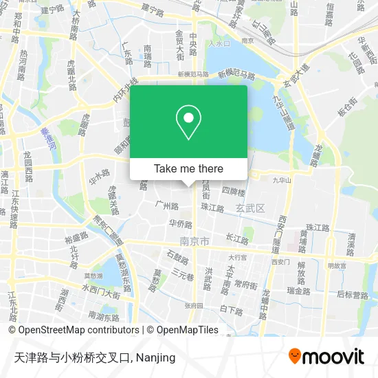 天津路与小粉桥交叉口 map