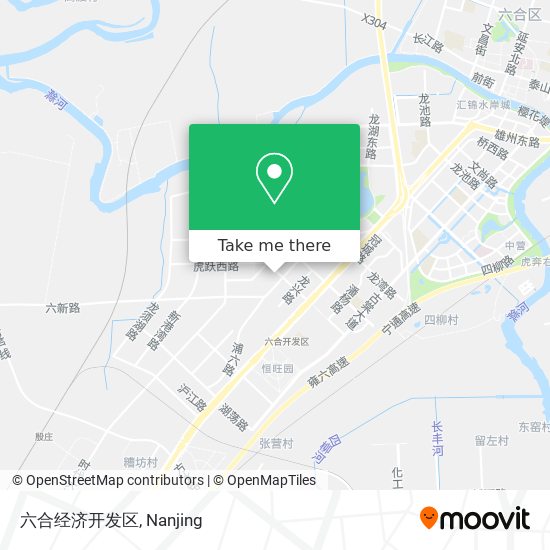 六合经济开发区 map