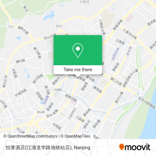 怡莱酒店(江浦龙华路地铁站店) map
