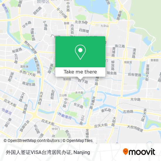 外国人签证VISA台湾居民办证 map