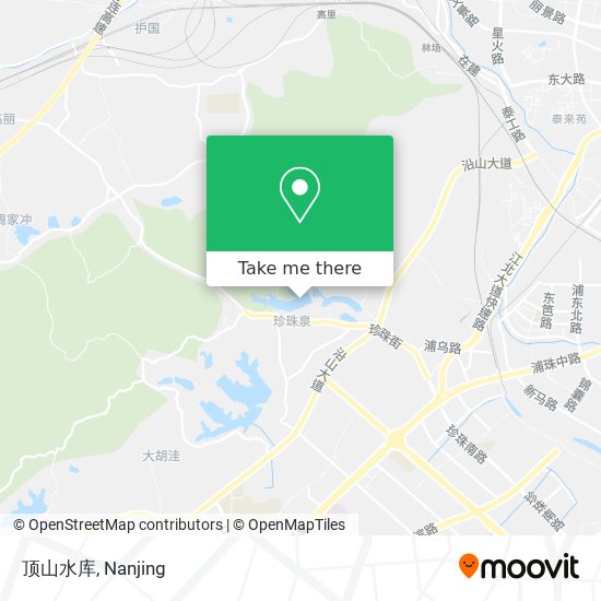 顶山水库 map