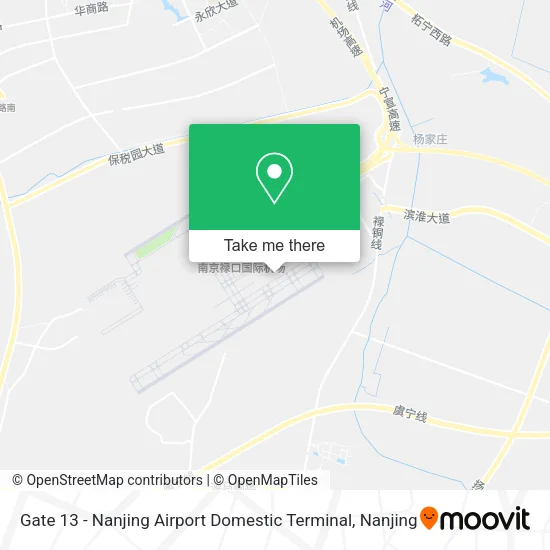 Gate 13 - Nanjing Airport Domestic Terminal map