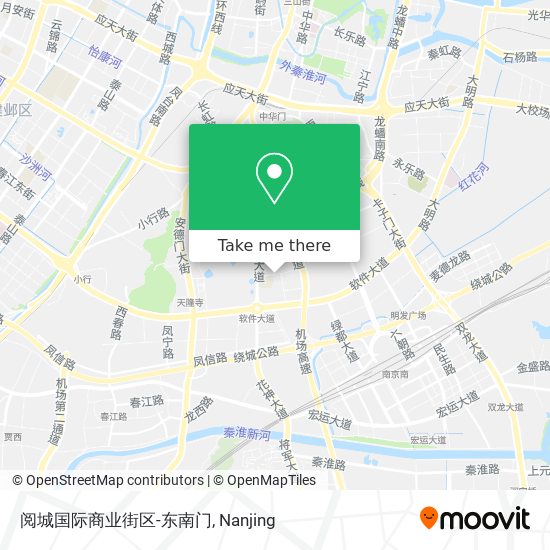 阅城国际商业街区-东南门 map