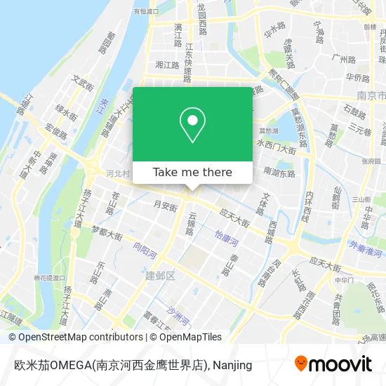 欧米茄OMEGA(南京河西金鹰世界店) map