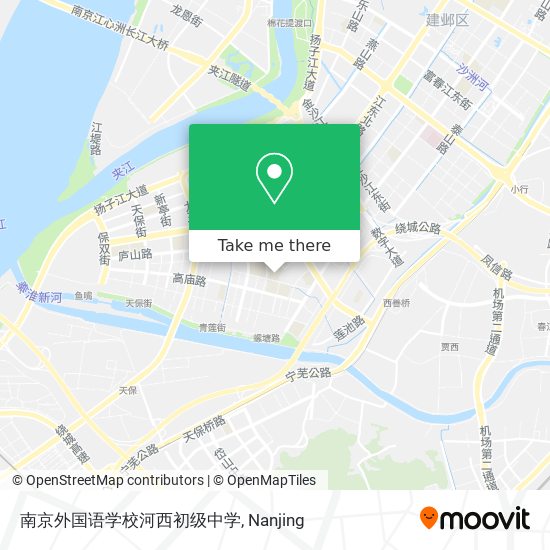 南京外国语学校河西初级中学 map
