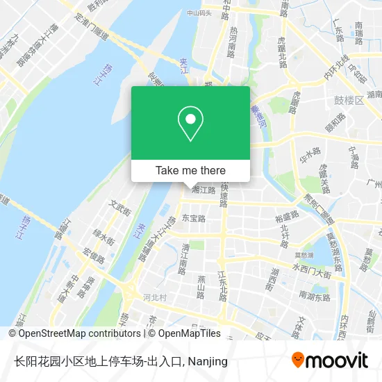 长阳花园小区地上停车场-出入口 map