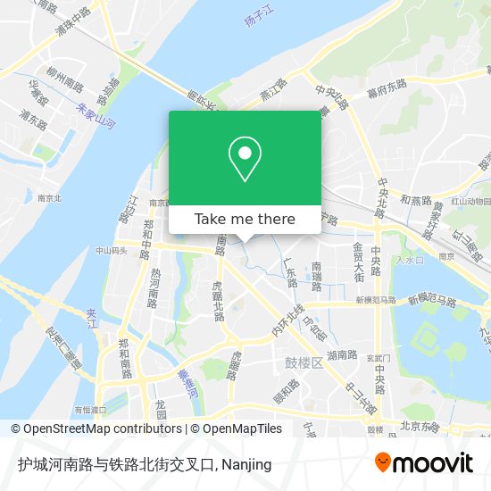 护城河南路与铁路北街交叉口 map