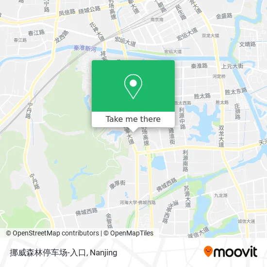 挪威森林停车场-入口 map
