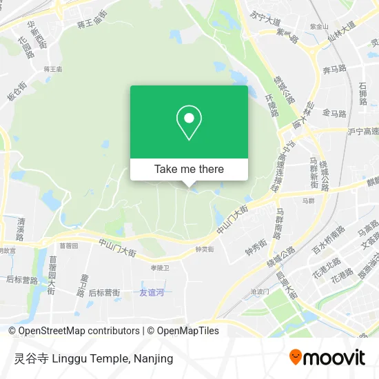 灵谷寺 Linggu Temple map