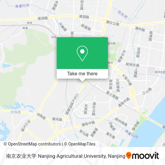 南京农业大学 Nanjing Agricultural University map