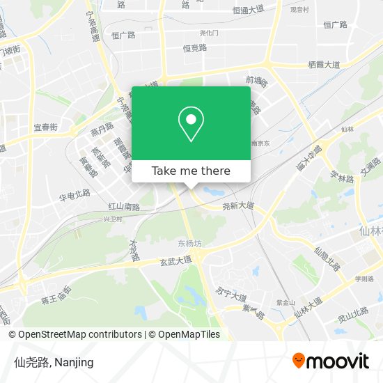 仙尧路 map